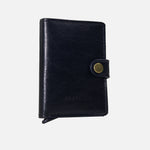 Billetera lewis de cuero para hombre - Negro