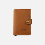 Billetera lewis de cuero para hombre - Miel