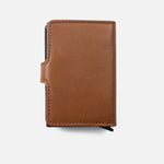 Billetera lewis de cuero para hombre - Miel