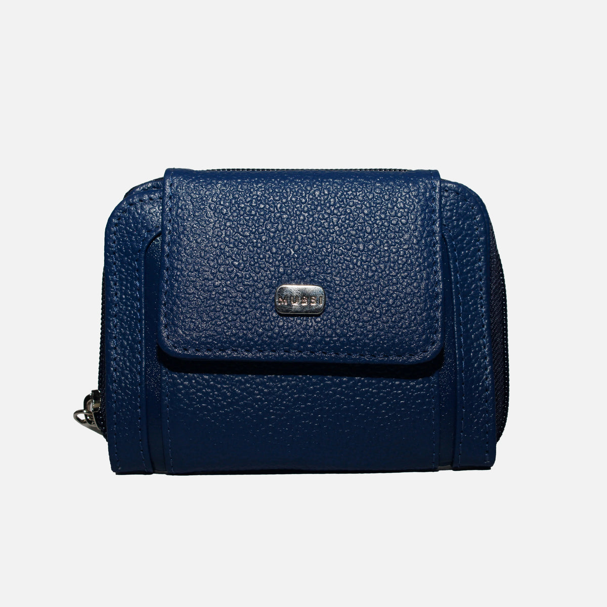Billetera melina de cuero para mujer - Azul