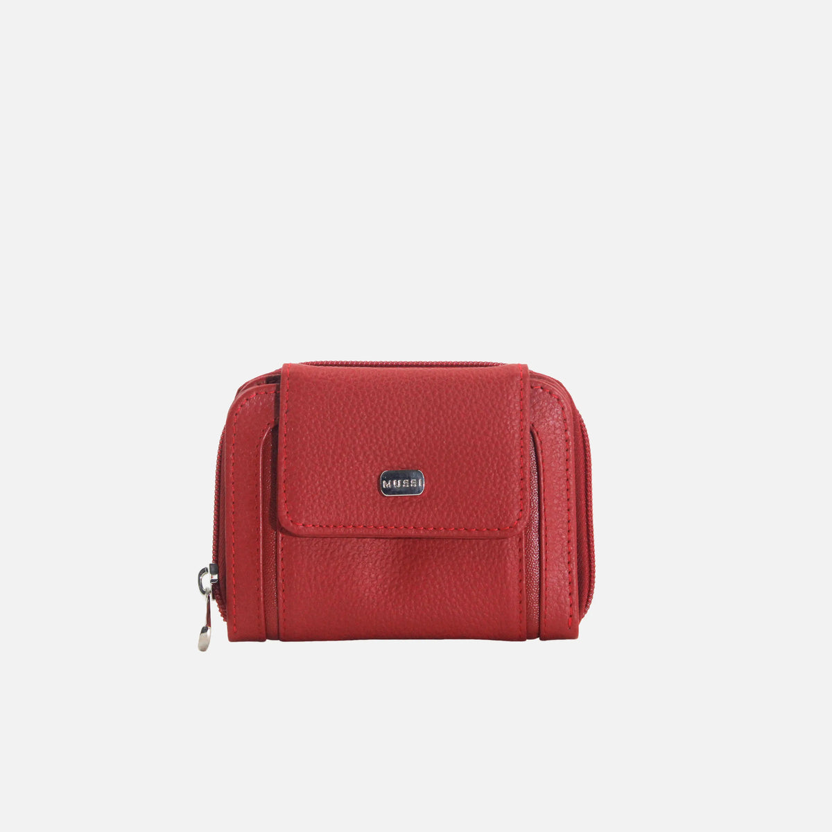 Billetera melina de cuero para mujer - Rojo