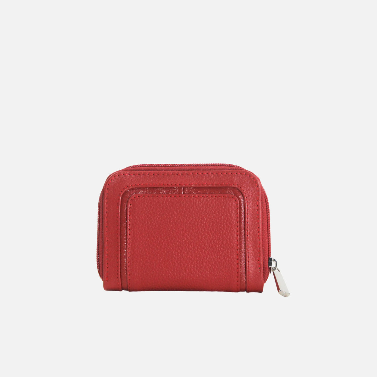 Billetera melina de cuero para mujer - Rojo