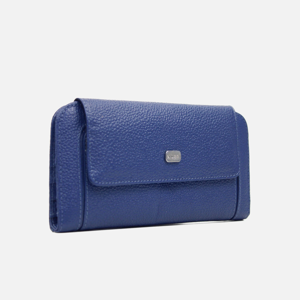 Billetera vilda de cuero para mujer - Azul