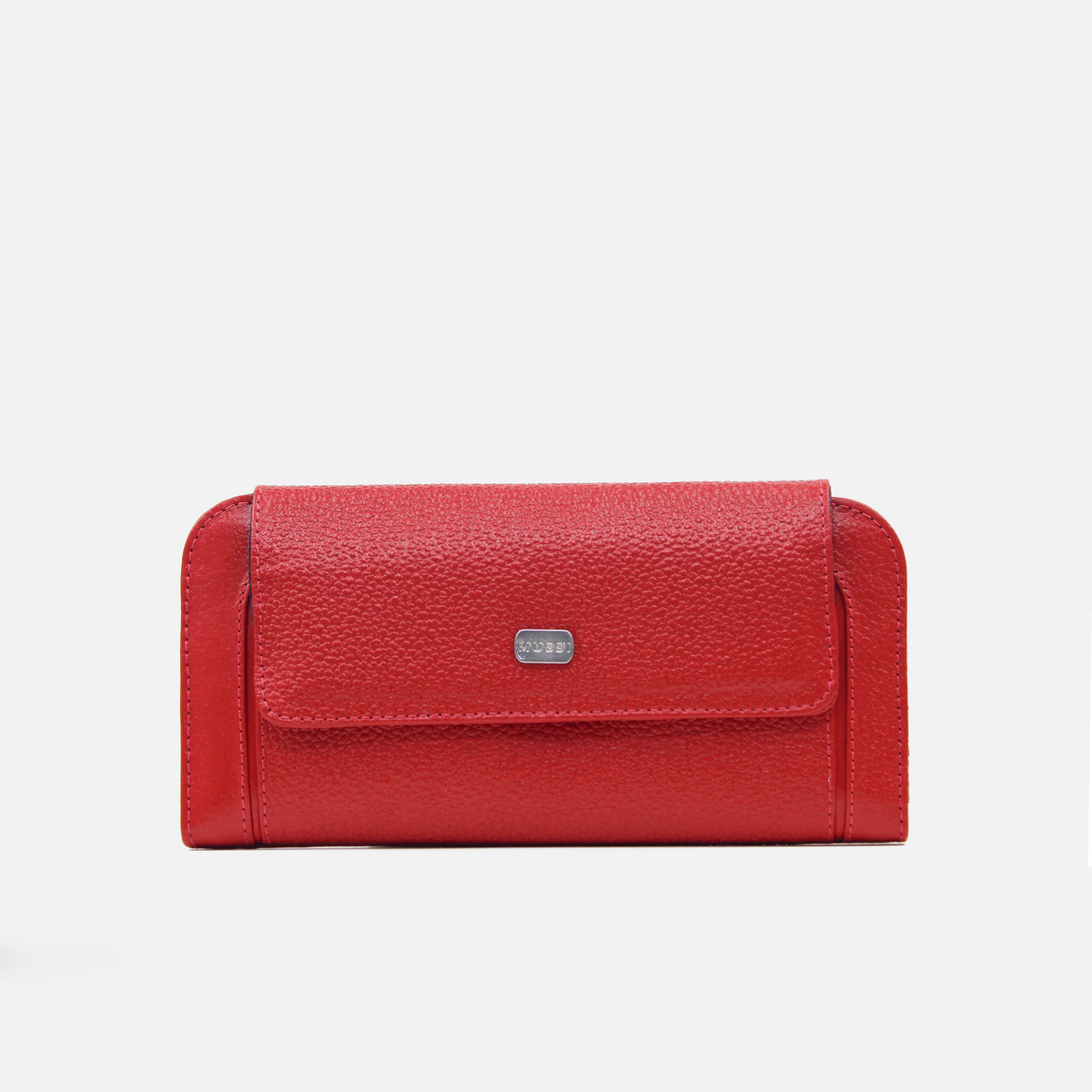 Billetera vilda de cuero para mujer - Rojo