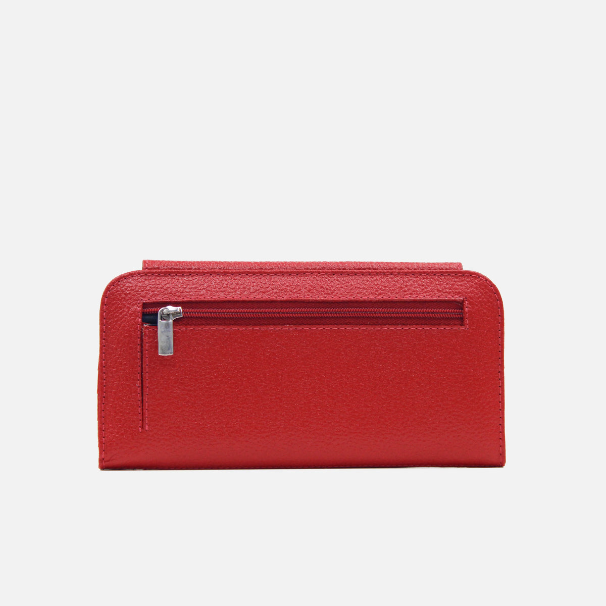 Billetera vilda de cuero para mujer - Rojo