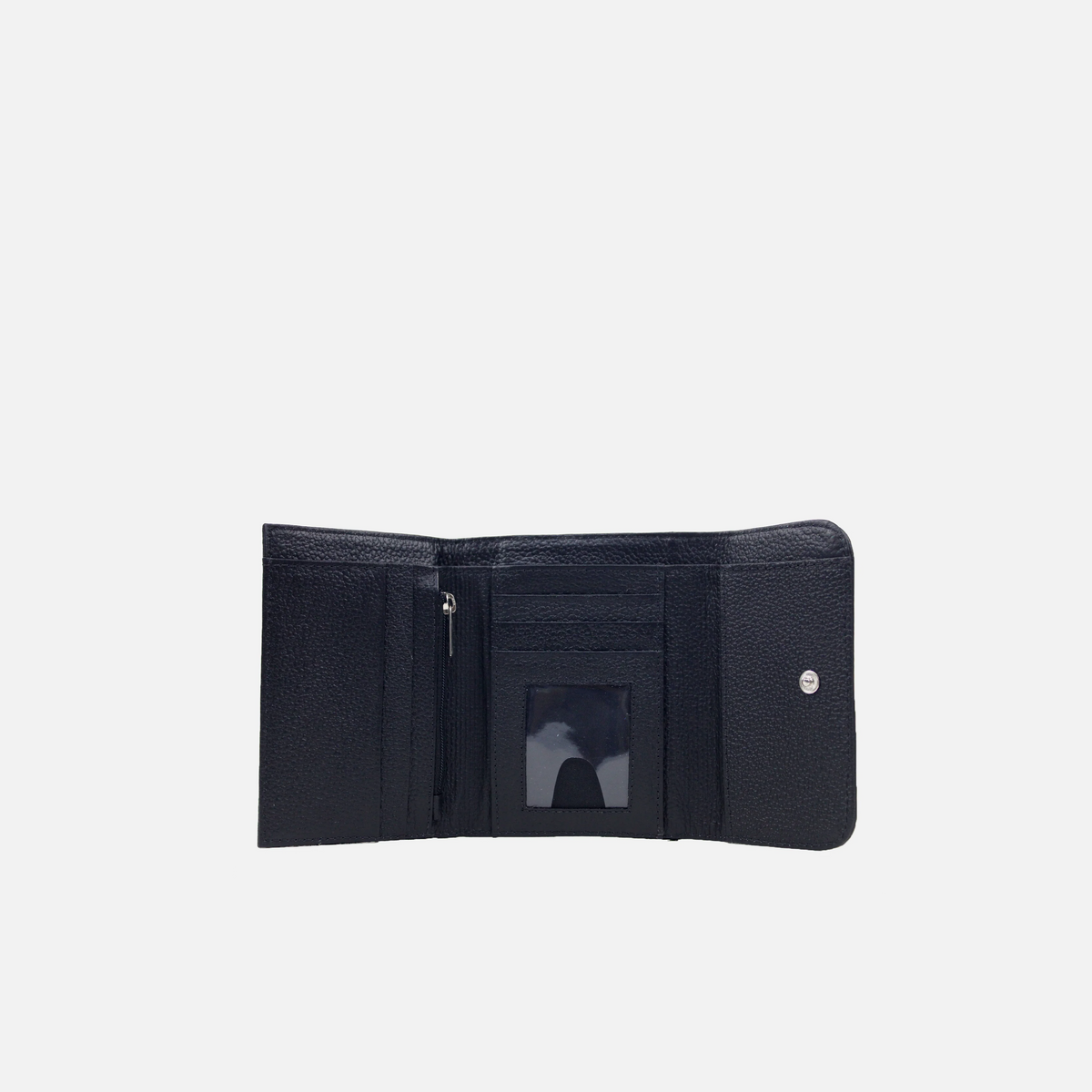 Billetera nayeli de cuero para mujer - Negro