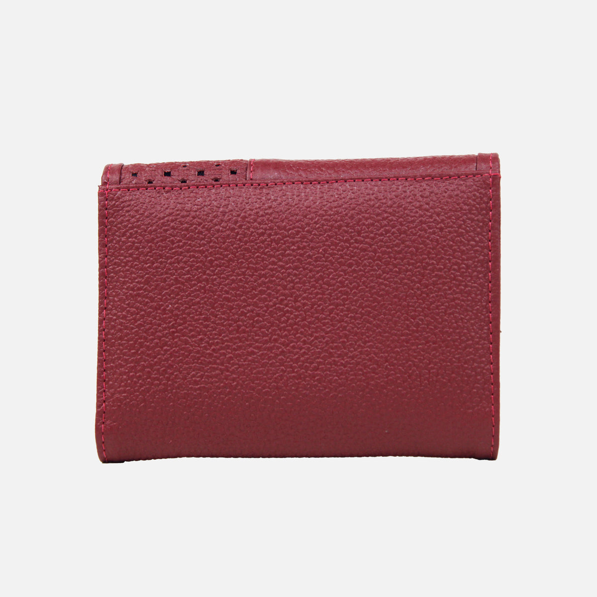 Billetera nayeli de cuero para mujer - Vino
