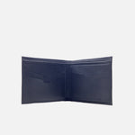 Billetera zinna de cuero para hombre - Negro