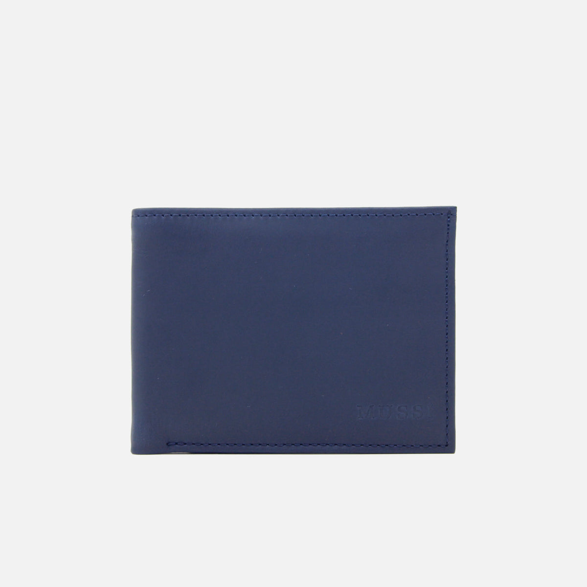 Billetera zinna de cuero para hombre - Azul
