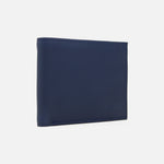 Billetera zinna de cuero para hombre - Azul