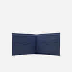Billetera zinna de cuero para hombre - Azul