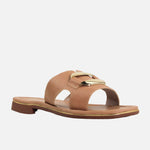 Sandalia plana lucy de sintético para mujer - Almendra