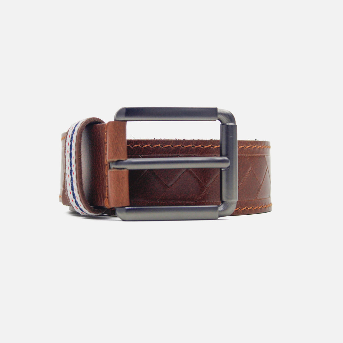 Correa saul de cuero para hombre - Miel