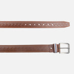 Correa saul de cuero para hombre - Miel