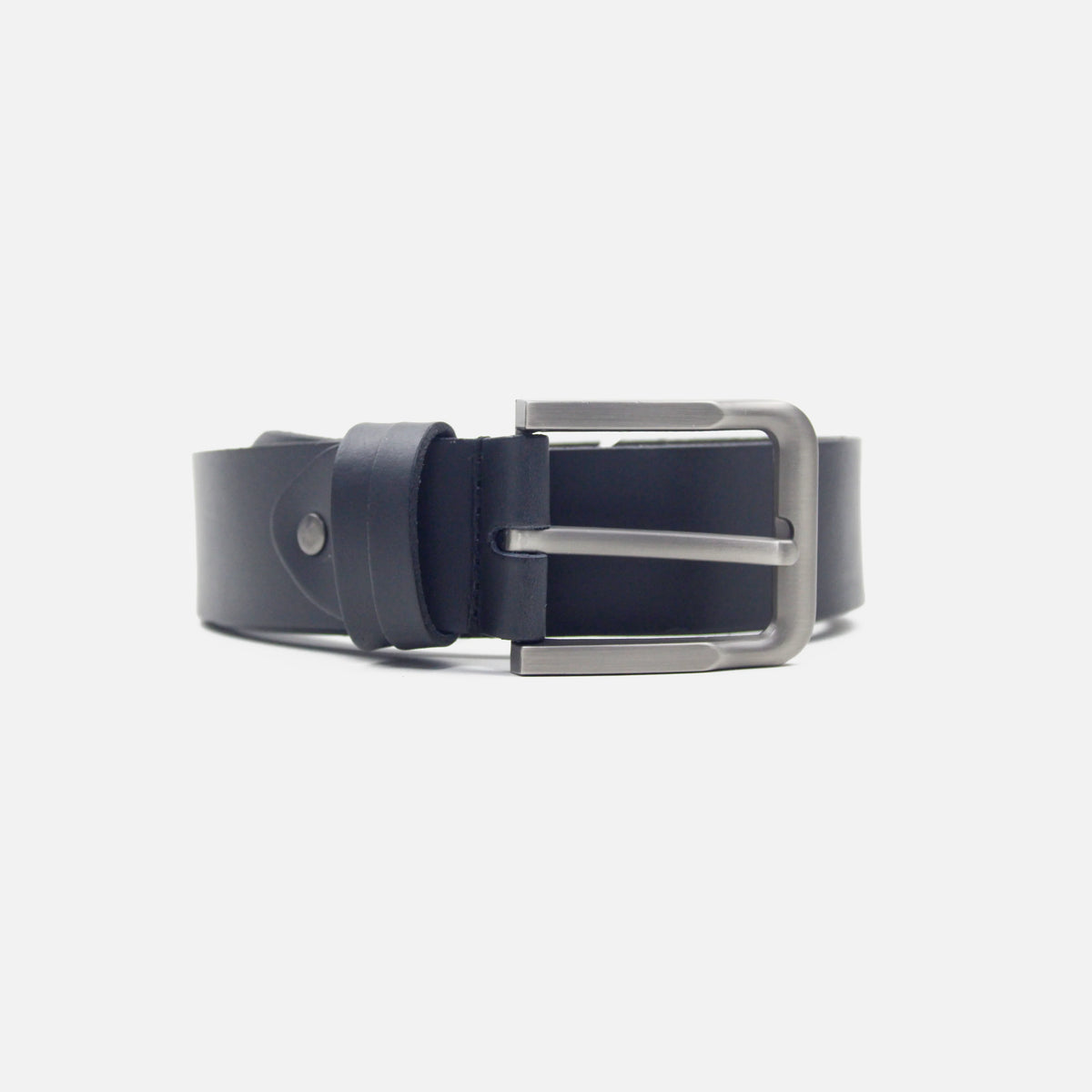 Correa nico de cuero para hombre - Negro