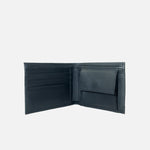 Billetera atlas de cuero para hombre - Negro