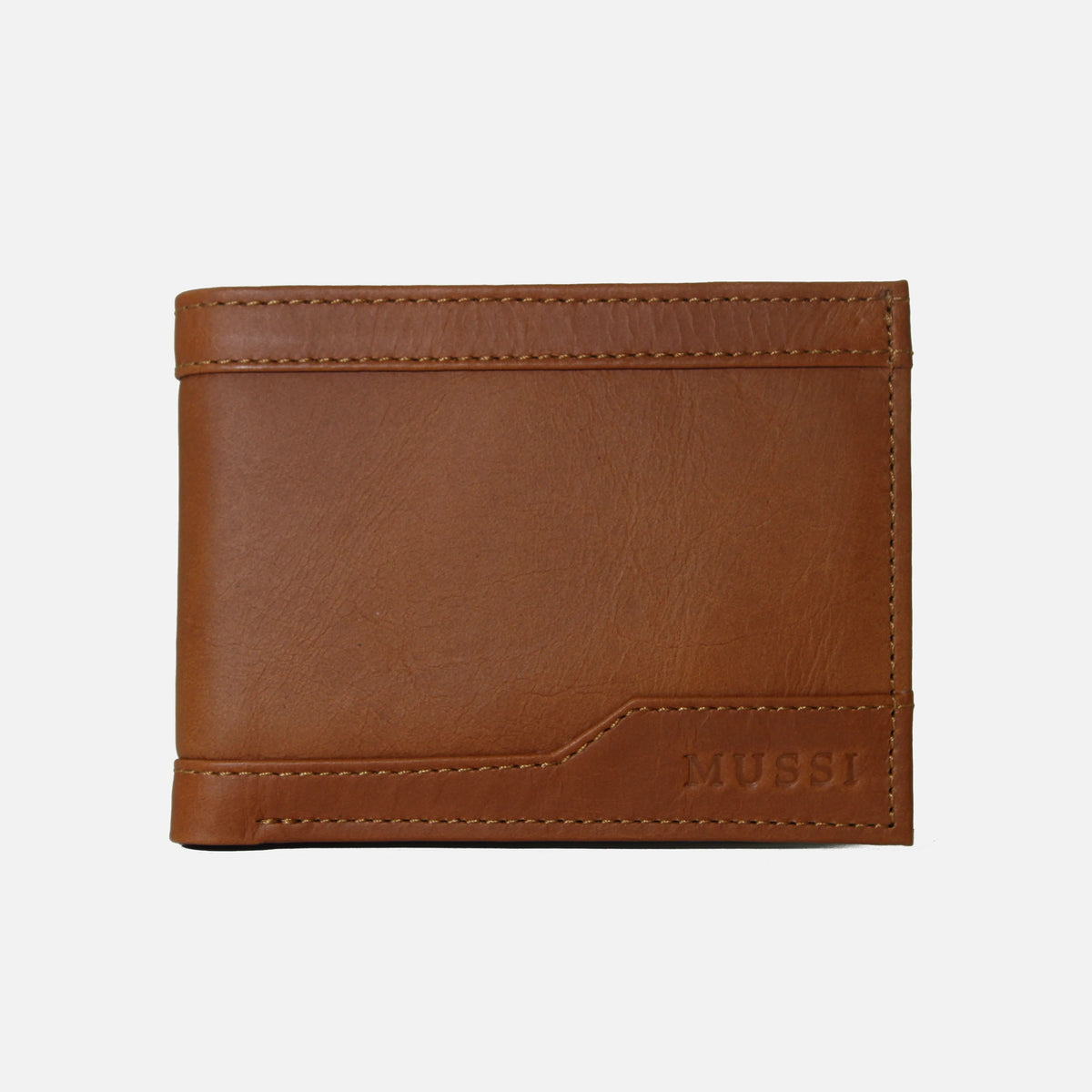 Billetera atlas de cuero para hombre - Miel