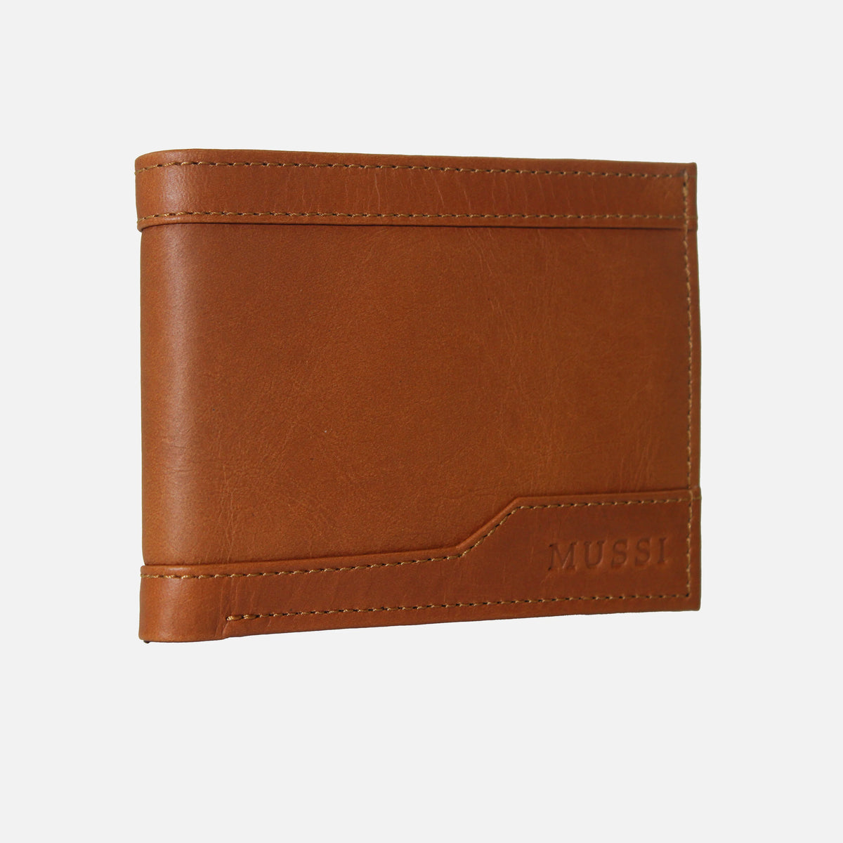 Billetera atlas de cuero para hombre - Miel