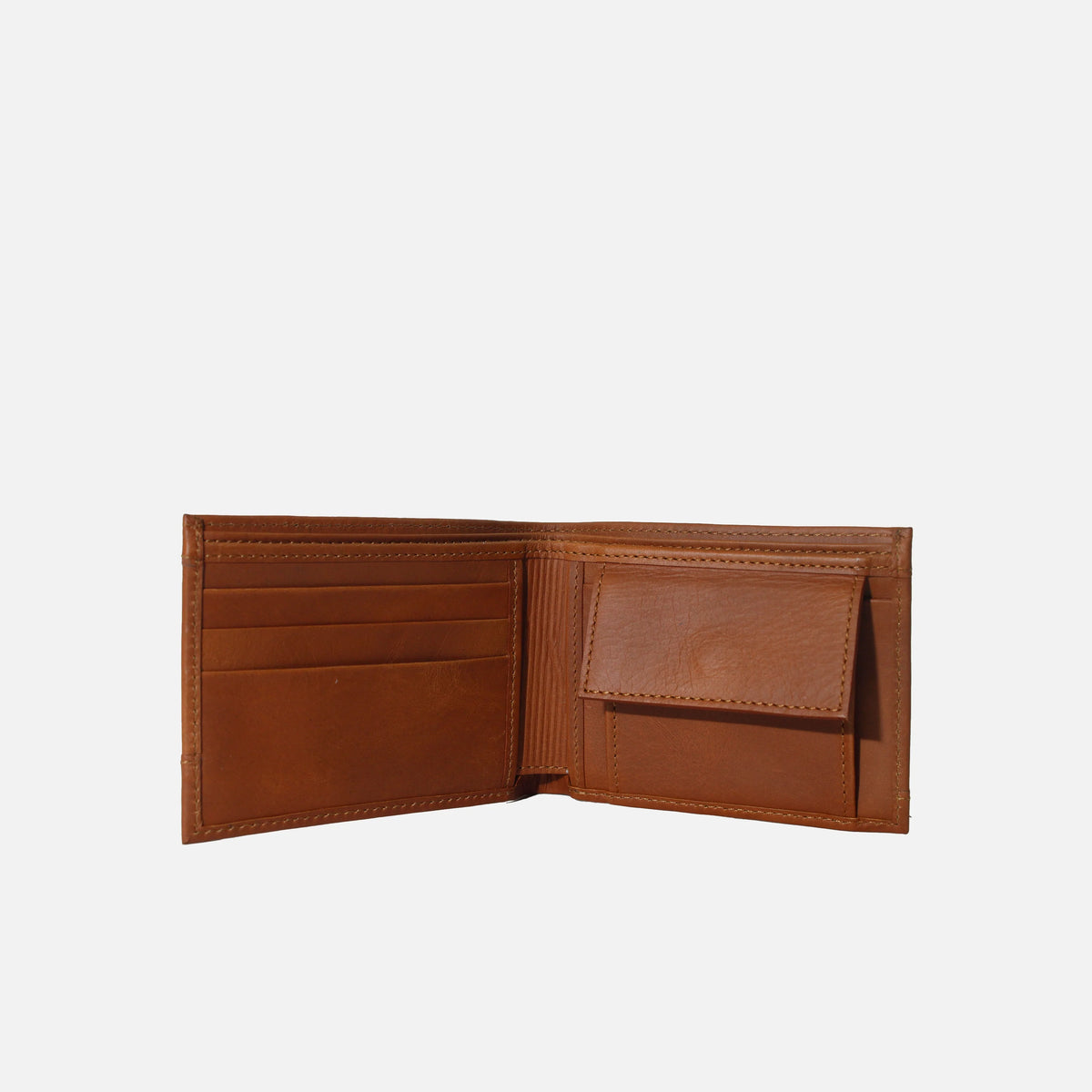 Billetera atlas de cuero para hombre - Miel