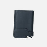 Tarjetero nube de cuero para hombre - Negro