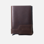 Tarjetero nube de cuero para hombre - Miel