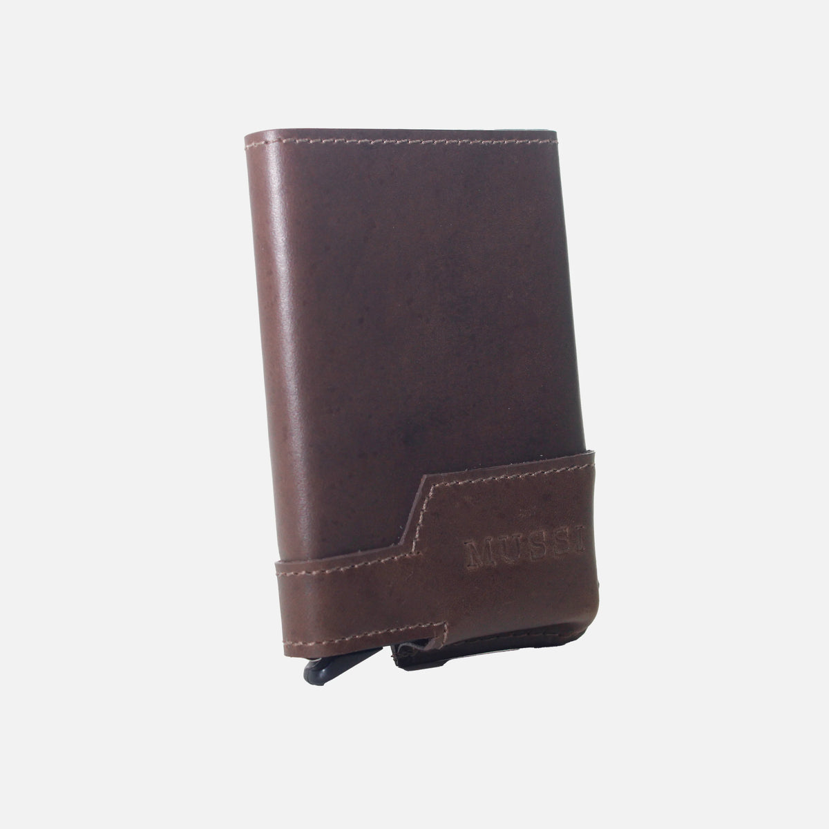 Tarjetero nube de cuero para hombre - Miel