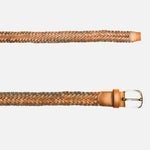 Correa marcello de cuero para hombre - Miel