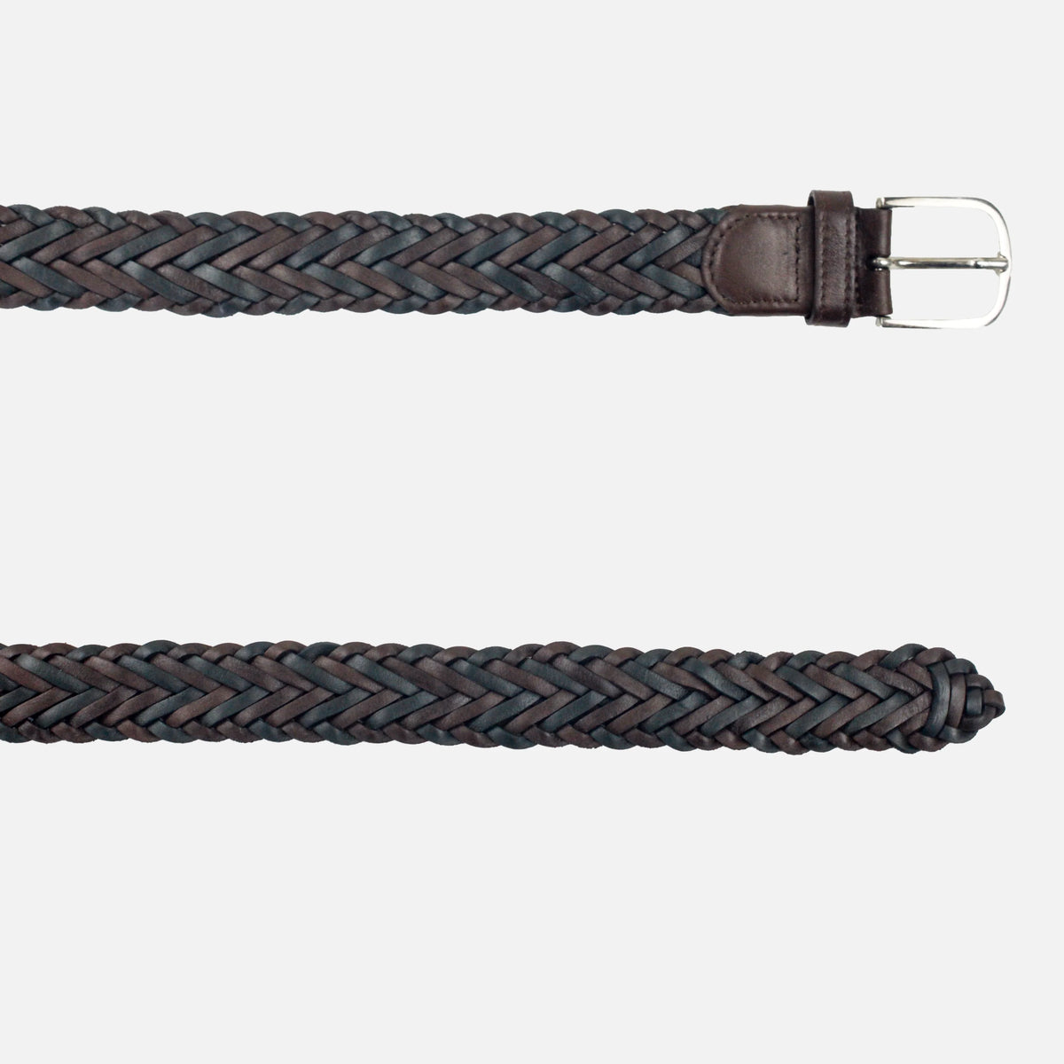 Correa betoven de cuero para hombre - Café
