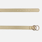 Correa ailin de cuero para mujer - Oro