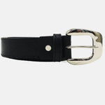 Correa silvana de cuero para mujer - Negro