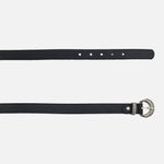 Correa ariadna de cuero para mujer - Negro