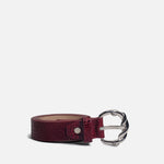 Correa alira de cuero para mujer - Rojo