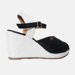 Sandalia plataforma soline de sintético para mujer - Negro