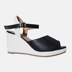 Sandalia plataforma soline de sintético para mujer - Negro