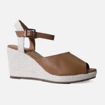 Sandalia plataforma soline de sintético para mujer - Miel