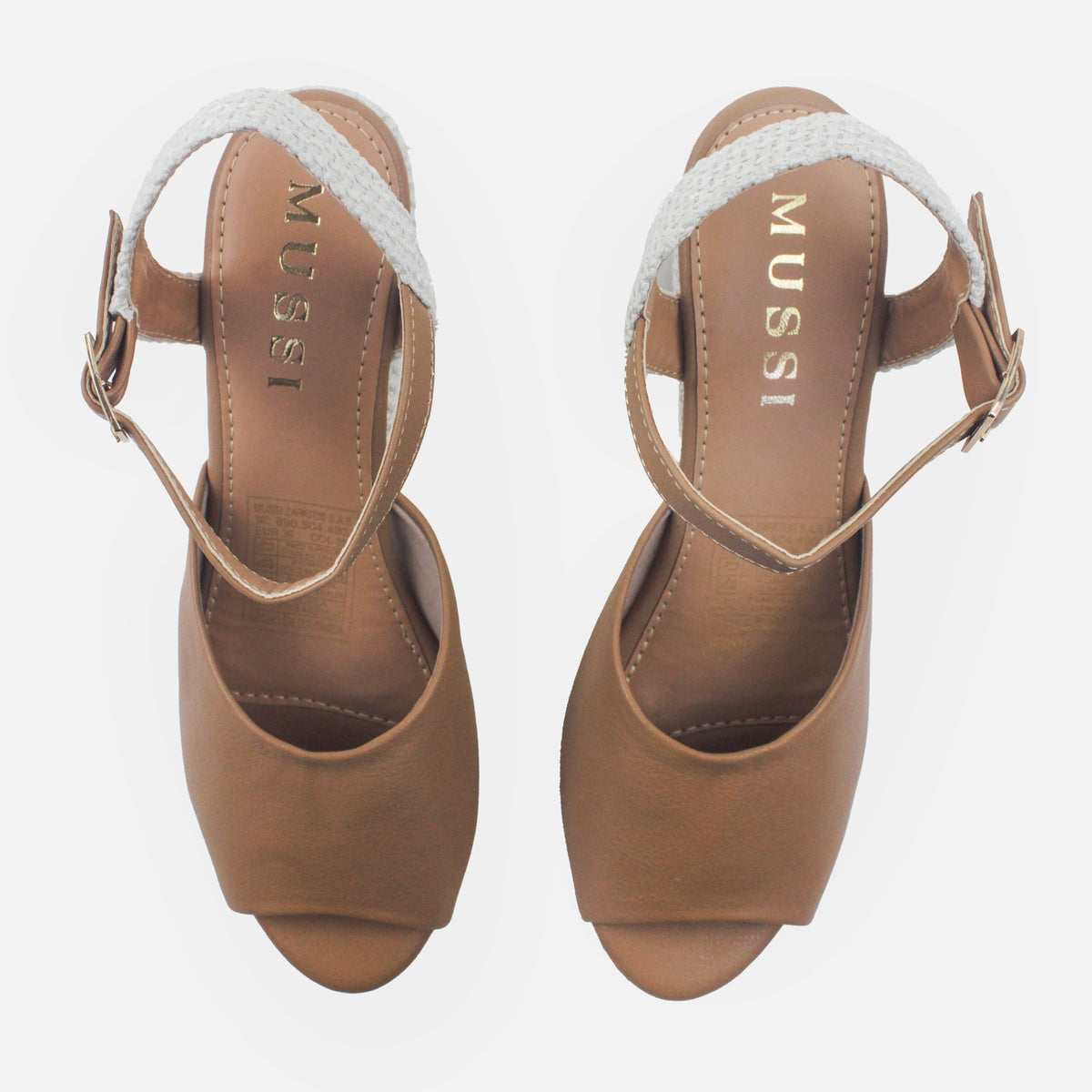 Sandalia plataforma soline de sintético para mujer - Miel