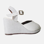 Sandalia plataforma soline de sintético para mujer - Hueso