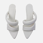 Sandalia tacon Veronica de sintético para mujer - Hueso