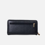 Billetera helena de cuero para mujer - Negro