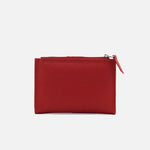 Billetera milan de cuero para mujer - Rojo