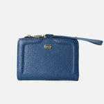 Billetera monica de cuero para mujer - Azul