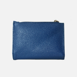 Billetera monica de cuero para mujer - Azul