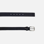 Correa stiven de cuero para hombre - Negro