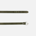 Correa artemisa de cuero para mujer - Verde