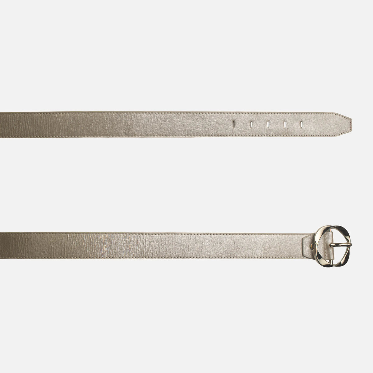 Correa leandra de cuero para mujer - Oro