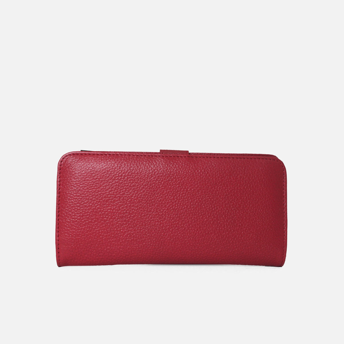 Billetera primavera de cuero para mujer - Rojo