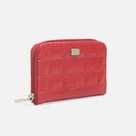 Billetera rosalba  de cuero para mujer - Rojo