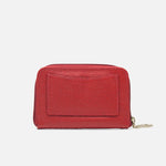 Billetera rosalba  de cuero para mujer - Rojo