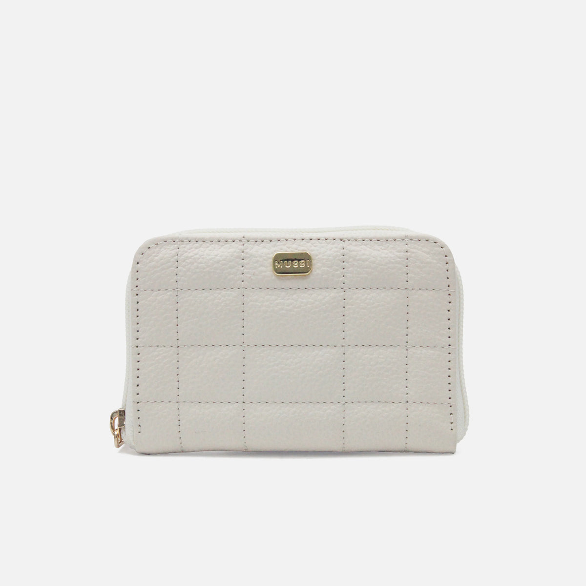 Billetera rosalba  de cuero para mujer - Hueso