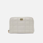 Billetera rosalba  de cuero para mujer - Hueso